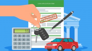 Illustration of car finance application.